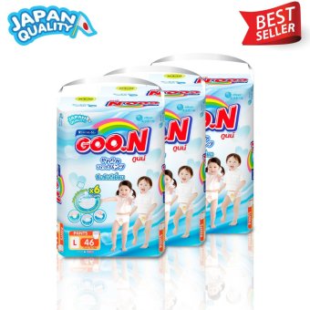 ขายยกลัง! GOO.N กางเกงผ้าอ้อมเด็ก PANTS Size L- 46 ชิ้น 3 แพ็ค ( ทั้งหมด 138 ชิ้น ) ขายยกลัง! GOO.N กางเกงผ้าอ้อมเด็ก PANTS Size L- 46 ชิ้น 3 แพ็ค ( ทั้งหมด 138 ชิ้น )