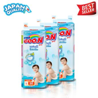 ขายยกลัง GOO.N ผ้าอ้อมเด็กแบบ TAPE L - 30 ชิ้น 4 แพ็ค ( ทั้งหมด 120 ชิ้น) ขายยกลัง GOO.N ผ้าอ้อมเด็กแบบ TAPE L - 30 ชิ้น 4 แพ็ค ( ทั้งหมด 120 ชิ้น)