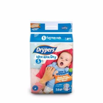 Drypers ผ้าอ้อมสำหรับเด็ก รุ่น WWD S 58 ชิ้น Drypers ผ้าอ้อมสำหรับเด็ก รุ่น WWD S 58 ชิ้น