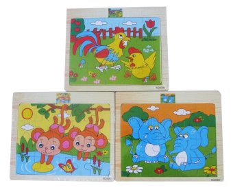 DD Baby จิ๊กซอร์รูปสัตว์ ของเล่นไม้เสริมพัฒนาการ Wooden Toy -3 แผ่น DD Baby จิ๊กซอร์รูปสัตว์ ของเล่นไม้เสริมพัฒนาการ Wooden Toy -3 แผ่น
