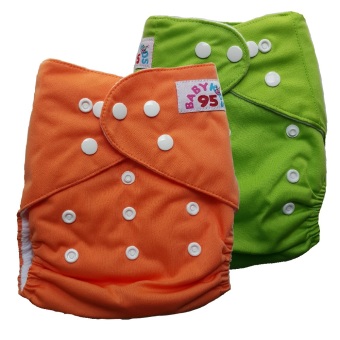 BABYKIDS95 กางเกงผ้าอ้อมกันน้ำ ไซส์เด็ก 3-16กก. เซ็ท 2ตัว (สีส้ม/สีเขียว) BABYKIDS95 กางเกงผ้าอ้อมกันน้ำ ไซส์เด็ก 3-16กก. เซ็ท 2ตัว (สีส้ม/สีเขียว)