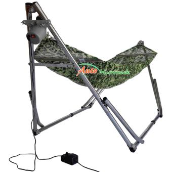 Auto Hammock เปลไกวเด็กอัตโนมัติแบบเปลญวนใหญ่สีเขียว(Hammock)กับมอเตอร์ Vinanoi 80 Kg. Auto Hammock เปลไกวเด็กอัตโนมัติแบบเปลญวนใหญ่สีเขียว(Hammock)กับมอเตอร์ Vinanoi 80 Kg.