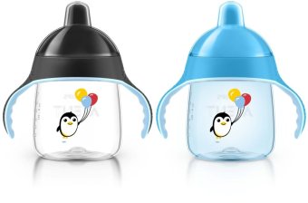 AVENT ถ้วยหัดดื่ม AVENT 9oz ลายนกเพนกวิน รุ่นใหม่ - Black/Blue (แพคคู่) AVENT ถ้วยหัดดื่ม AVENT 9oz ลายนกเพนกวิน รุ่นใหม่ - Black/Blue (แพคคู่)