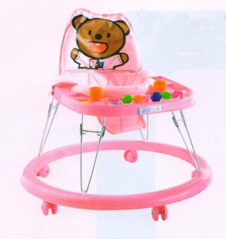 Tomodaji Baby รถหัดเดิน หลังพิงหมี สี ชมพู Tomodaji Baby รถหัดเดิน หลังพิงหมี สี ชมพู