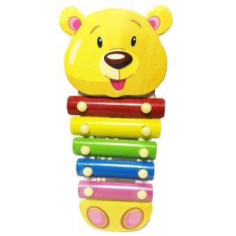 ของเล่นไม้เสริมพัฒนาการ ระนาดดนตรี ของเล่นสำหรับเด็ก (ลายหมีสีเหลือง) - Wooden Xylophone Toy (Yellow Bear) ของเล่นไม้เสริมพัฒนาการ ระนาดดนตรี ของเล่นสำหรับเด็ก (ลายหมีสีเหลือง) - Wooden Xylophone Toy (Yellow Bear)