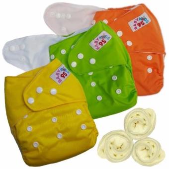 กางเกงผ้าอ้อมกันน้ำ+แผ่นซับไมโครฯ Size:3-16กก. เซ็ท3ตัว (Orange/Green/Yellow) กางเกงผ้าอ้อมกันน้ำ+แผ่นซับไมโครฯ Size:3-16กก. เซ็ท3ตัว (Orange/Green/Yellow)