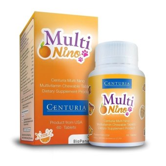 CENTURIA เซนจูเรีย มัลติ ไนโน่ MULTI NINO วิตามินรวม ชนิดเม็ดเคี้ยว รสส้ม (60 เม็ด) CENTURIA เซนจูเรีย มัลติ ไนโน่ MULTI NINO วิตามินรวม ชนิดเม็ดเคี้ยว รสส้ม (60 เม็ด)