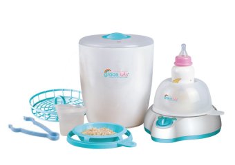 GRACE KIDS เครื่องนึ่งขวดนมรุ่นมัลติฟังก์ชั่น 4 in1 - สีขาว/น้ำเงิน GRACE KIDS เครื่องนึ่งขวดนมรุ่นมัลติฟังก์ชั่น 4 in1 - สีขาว/น้ำเงิน