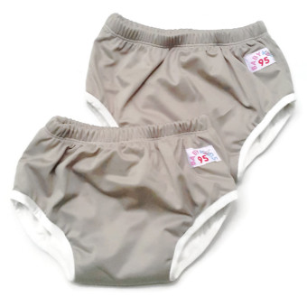 BABYKIDS95 กางเกงผ้าอ้อมแบบสวม รุ่นแบมบู กันน้ำ Size:L รอบเอว 16-22 นิ้ว เซ็ท 2 ตัว (สีเทา) BABYKIDS95 กางเกงผ้าอ้อมแบบสวม รุ่นแบมบู กันน้ำ Size:L รอบเอว 16-22 นิ้ว เซ็ท 2 ตัว (สีเทา)