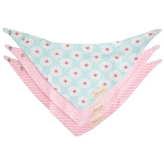 ลูกเซ็ต Bibs 3ชิ้นสามเหลี่ยมน่ารักจริงฝ้ายสีน้ำเงินดอกเบญจมาศ ลูกเซ็ต Bibs 3ชิ้นสามเหลี่ยมน่ารักจริงฝ้ายสีน้ำเงินดอกเบญจมาศ