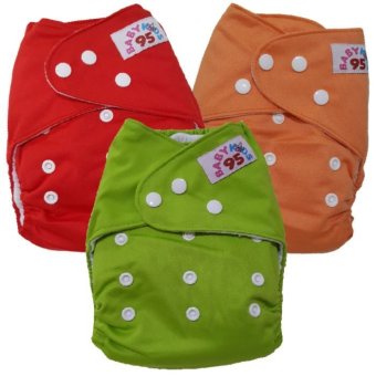 BABYKIDS95 กางเกงผ้าอ้อม ซักได้ กันน้ำ รุ่นดีลักส์-สีพื้น ไซส์เด็ก 3-16กก.S3021 เซ็ท 3ตัว BABYKIDS95 กางเกงผ้าอ้อม ซักได้ กันน้ำ รุ่นดีลักส์-สีพื้น ไซส์เด็ก 3-16กก.S3021 เซ็ท 3ตัว