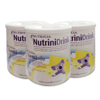 Dumex Nutricia NutriniDrink 400 กรัม รสวานิลา 3 กระป๋อง Dumex Nutricia NutriniDrink 400 กรัม รสวานิลา 3 กระป๋อง