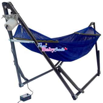 Auto Hammockเปลนอนเด็กสไตล์เปลญวน (ขนาดจัมโบ้)สีน้ำเงิน แบบไกวอัตโนมัติกับมอเตอร์ S-Baby Auto Hammockเปลนอนเด็กสไตล์เปลญวน (ขนาดจัมโบ้)สีน้ำเงิน แบบไกวอัตโนมัติกับมอเตอร์ S-Baby