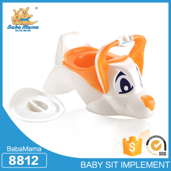 Babamama กระโถนโถสุขภัณฑสำหรับเด็กพลาสติก รูปสุนัข รุ่น 8812 สีขาวส้ม Babamama กระโถนโถสุขภัณฑสำหรับเด็กพลาสติก รูปสุนัข รุ่น 8812 สีขาวส้ม