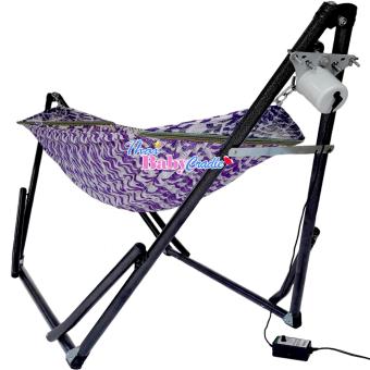 Auto Hammockเปลนอนเด็กสไตล์เปลญวน (ขนาดจัมโบ้)สีม่วง(Hammock) แบบไกวอัตโนมัติกับมอเตอร์ S-Baby Auto Hammockเปลนอนเด็กสไตล์เปลญวน (ขนาดจัมโบ้)สีม่วง(Hammock) แบบไกวอัตโนมัติกับมอเตอร์ S-Baby