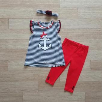 Carter's ชุดเข้าเซ็ท เสื้อลายสมอเรือ+กางเกงเลคกิ้งสีแดง Carter's ชุดเข้าเซ็ท เสื้อลายสมอเรือ+กางเกงเลคกิ้งสีแดง