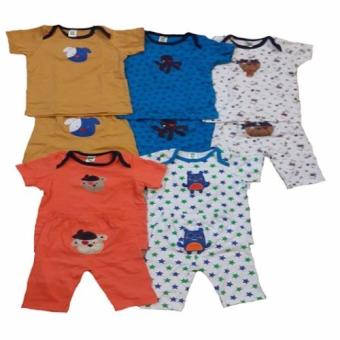 DD Kids ชุดเสื้อแขนสั้นเด็กอ่อนพร้อมกางเกง ขนาด 6-24 เดือน รูปแบบน่ารักหลากสีหลากลายพิมพ์น่ารัก DD Kids ชุดเสื้อแขนสั้นเด็กอ่อนพร้อมกางเกง ขนาด 6-24 เดือน รูปแบบน่ารักหลากสีหลากลายพิมพ์น่ารัก