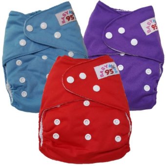 BABYKIDS95 กางเกงผ้าอ้อม ซักได้ กันน้ำ รุ่นดีลักส์-สีพื้น ไซส์เด็ก 3-16กก.S3068 เซ็ท 3ตัว BABYKIDS95 กางเกงผ้าอ้อม ซักได้ กันน้ำ รุ่นดีลักส์-สีพื้น ไซส์เด็ก 3-16กก.S3068 เซ็ท 3ตัว