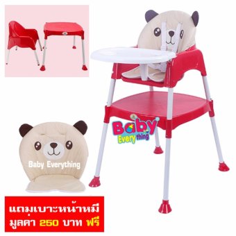 Baby High Chair เก้าอี้ทานข้าวทรงสูง ปรับระดับได้ 3in1 *พร้อมเบาะรองนั่ง –สีเเดง Baby High Chair เก้าอี้ทานข้าวทรงสูง ปรับระดับได้ 3in1 *พร้อมเบาะรองนั่ง –สีเเดง