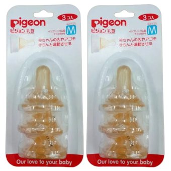 Pigeon Natural Nipple Classic M Size 2-3 months จุกนมยางธรรมชาติ รุ่นคลาสสิค พีเจ้น 3อัน/แพ็ค (2 แพ็ค) Pigeon Natural Nipple Classic M Size 2-3 months จุกนมยางธรรมชาติ รุ่นคลาสสิค พีเจ้น 3อัน/แพ็ค (2 แพ็ค)