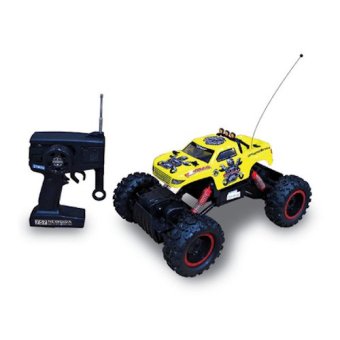Gadget รถบิ๊กฟุต รถไต่หิน รถบังคับ Rock Crawler King 4WD 1:12 สีเหลือง