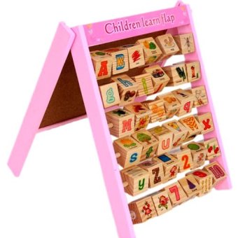 Kids Toys กระดานไม้เสริมทักษะ 2in1 (ด้านหน้าเป็นลูกคิดหัดอ่าน ด้านหลังกระดานไวท์บอร์ดแม่เหล็ก) Kids Toys กระดานไม้เสริมทักษะ 2in1 (ด้านหน้าเป็นลูกคิดหัดอ่าน ด้านหลังกระดานไวท์บอร์ดแม่เหล็ก)