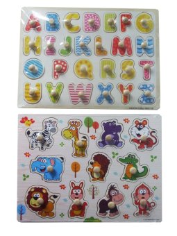DD Baby จิ๊กซอไม้เสริมพัฒนาการ กระดานหมุด จับคู่ รวมสัตว์ + ABC DD Baby จิ๊กซอไม้เสริมพัฒนาการ กระดานหมุด จับคู่ รวมสัตว์ + ABC