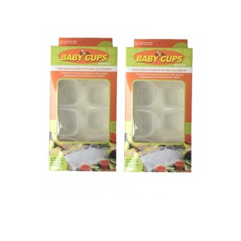 Baby Cups กล่องเก็บอาหารเสริม แช่แข็ง ขนาด 70 ml/2 oz 2 แพค Baby Cups กล่องเก็บอาหารเสริม แช่แข็ง ขนาด 70 ml/2 oz 2 แพค