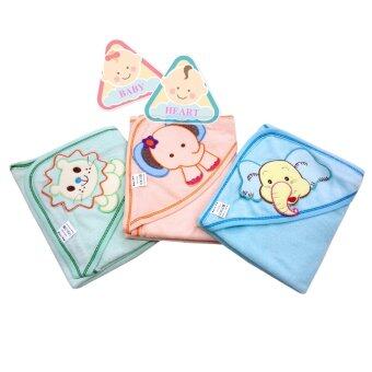 Baby heart ผ้าห่อตัวเด็กทำจากผ้าขนหนู หนานุ่ม 100% cotton Baby heart ผ้าห่อตัวเด็กทำจากผ้าขนหนู หนานุ่ม 100% cotton