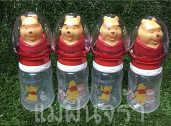 Disney Baby ขวดนม 4 ออนซ์ ลายหมีพูห์ บู๊ทฝาเขย่าสีแดง พร้อมจุกนม ไซส์ M เซท 4 ขวด (แดง) Disney Baby ขวดนม 4 ออนซ์ ลายหมีพูห์ บู๊ทฝาเขย่าสีแดง พร้อมจุกนม ไซส์ M เซท 4 ขวด (แดง)