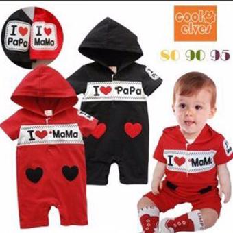 Baby บอดี้สูทสีดำ รักพ่อ Baby บอดี้สูทสีดำ รักพ่อ