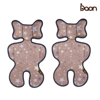 Daon เบาะรองนั่งระบายอากาศในรถเข็นหรือคาร์ซิท - เด็กแฝด 3D Air Mesh Liner-All Star 2PCS ลายดาว สีน้ำตาล (จำนวน 2 ชิ้น) Daon เบาะรองนั่งระบายอากาศในรถเข็นหรือคาร์ซิท - เด็กแฝด 3D Air Mesh Liner-All Star 2PCS ลายดาว สีน้ำตาล (จำนวน 2 ชิ้น)