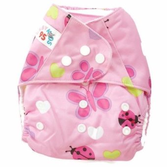 BABYKIDS95 กางเกงผ้าอ้อม กันน้ำ รุ่นดีลักส์ กระดุม3ล็อค ไซส์เด็ก3-16กก. (สีชมพูลายผีเสื้อ) BABYKIDS95 กางเกงผ้าอ้อม กันน้ำ รุ่นดีลักส์ กระดุม3ล็อค ไซส์เด็ก3-16กก. (สีชมพูลายผีเสื้อ)