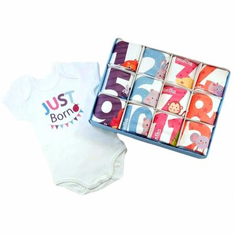 Baby Mamy Monthly Set เซตบอดี้สูท 12 เดือน แรกเกิด - 1 ปี ลาย Zoo Baby Mamy Monthly Set เซตบอดี้สูท 12 เดือน แรกเกิด - 1 ปี ลาย Zoo