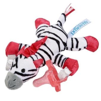 Dr.Brown'sจุกหลอกZebra Lovey with Pink One-Piece Pacifier(Red) Dr.Brown'sจุกหลอกZebra Lovey with Pink One-Piece Pacifier(Red)