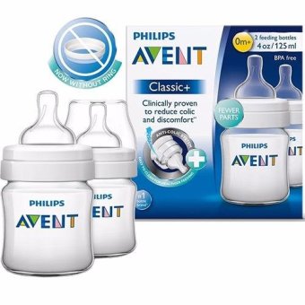 Philips Avent ขวดนมเอเวนท์ รุ่นคลาสสิคพลัส 4 ออนซ์ แพ็ค 2 ขวด Philips Avent ขวดนมเอเวนท์ รุ่นคลาสสิคพลัส 4 ออนซ์ แพ็ค 2 ขวด