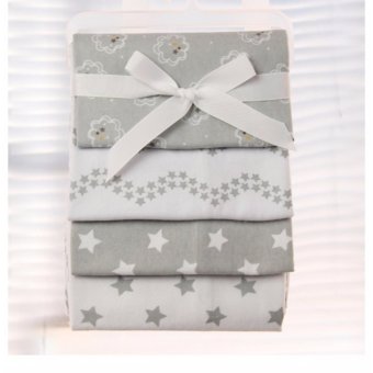 Babyshop656 ผ้าอ้อมอเนกประสงค์ แพค4ผืน ขนาด76x76cm. รุ่นเบอร์11 ดาว / JTY - Blanket pack of 4 No.11 Star Babyshop656 ผ้าอ้อมอเนกประสงค์ แพค4ผืน ขนาด76x76cm. รุ่นเบอร์11 ดาว / JTY - Blanket pack of 4 No.11 Star