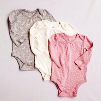 BabyGap Girl เซ็ต 3 ชิ้น บอดี้สูทเนื้อนุ่มแขนยาว สำหรับเด็กแรกเกิด-24 เดือน ชุดเด็กทารก บอดี้สูทเด็ก ชุดเด็กอ่อน BabyGap Girl เซ็ต 3 ชิ้น บอดี้สูทเนื้อนุ่มแขนยาว สำหรับเด็กแรกเกิด-24 เดือน ชุดเด็กทารก บอดี้สูทเด็ก ชุดเด็กอ่อน