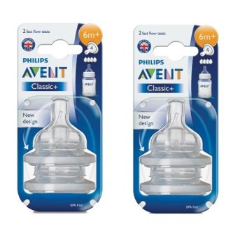 Philips Avent จุกนมไหลเร็ว (4 รู) เด็ก 6 เดือนขึ้นไป - แพคคู่ Philips Avent จุกนมไหลเร็ว (4 รู) เด็ก 6 เดือนขึ้นไป - แพคคู่