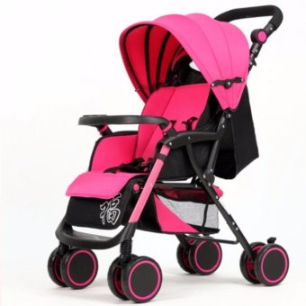 รถเข็นเด็ก baby stroller wisesonle A6-A น้ำหนักเบา 4.8kg - สีชมพู รถเข็นเด็ก baby stroller wisesonle A6-A น้ำหนักเบา 4.8kg - สีชมพู