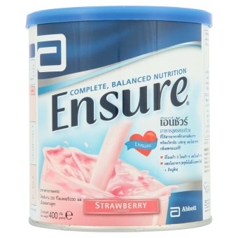 Ensure เอนชัวร์ เอฟโอเอส สตรอเบอร์รี่ 400 กรัม Ensure เอนชัวร์ เอฟโอเอส สตรอเบอร์รี่ 400 กรัม