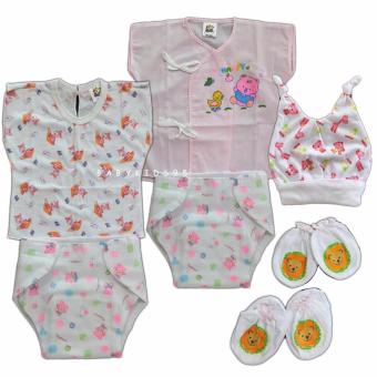 BABYKIDS95 เสื้อ+หมวก+ถุงมือ+ถุงเท้า+กางเกงผ้าอ้อมสาลูเป้าหนา เด็กแรกเกิด-6เดือน เซ็ท 9 ชิ้น BABYKIDS95 เสื้อ+หมวก+ถุงมือ+ถุงเท้า+กางเกงผ้าอ้อมสาลูเป้าหนา เด็กแรกเกิด-6เดือน เซ็ท 9 ชิ้น