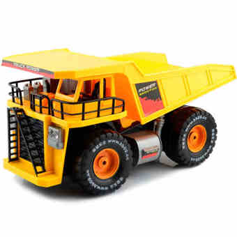 รถดั้มบรรทุก รถบังคับวิทยุ Dump Truck สเกล 1:10 SL017 - สีเหลือง