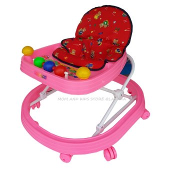 Baby Chamr รถหัดเดินเด็ก รุ่นปรับระดับ #400 (สีชมพู) Baby Chamr รถหัดเดินเด็ก รุ่นปรับระดับ #400 (สีชมพู)