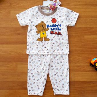 Baby Elegance ไซส์ 4 (18-24 เดือน) ชุดนอน เด็กผู้ชาย เซ็ต 2 ชิ้น เสื้อแขนสั้นลายลูกหมีเล่นบาส กางเกงขายาว Baby Elegance ไซส์ 4 (18-24 เดือน) ชุดนอน เด็กผู้ชาย เซ็ต 2 ชิ้น เสื้อแขนสั้นลายลูกหมีเล่นบาส กางเกงขายาว