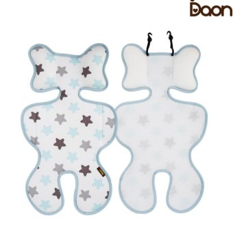 Daon เบาะรองนั่งระบายอากาศในรถเข็นหรือคาร์ซิท 3D Air Mesh Liner-Twinkle ลายดาว สีขาว Daon เบาะรองนั่งระบายอากาศในรถเข็นหรือคาร์ซิท 3D Air Mesh Liner-Twinkle ลายดาว สีขาว