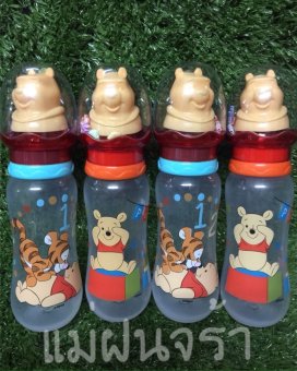 Disney Baby ขวดนม 8 ออนซ์ ลายหมีพูห์ บู๊ทฝาเขย่าสีแดง พร้อมจุกนม ไซส์ L เซท 4 ขวด (แดง) Disney Baby ขวดนม 8 ออนซ์ ลายหมีพูห์ บู๊ทฝาเขย่าสีแดง พร้อมจุกนม ไซส์ L เซท 4 ขวด (แดง)