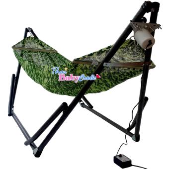 Auto Hammockเปลนอนเด็กสไตล์เปลญวน (ขนาดจัมโบ้)สีเขียว(Hammock) แบบไกวอัตโนมัติกับมอเตอร์ S-Baby Auto Hammockเปลนอนเด็กสไตล์เปลญวน (ขนาดจัมโบ้)สีเขียว(Hammock) แบบไกวอัตโนมัติกับมอเตอร์ S-Baby