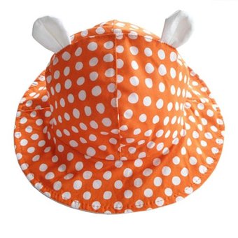 Baby Touch หมวกเด็ก ปีกรอบลายจุด (ส้ม) Baby Touch หมวกเด็ก ปีกรอบลายจุด (ส้ม)