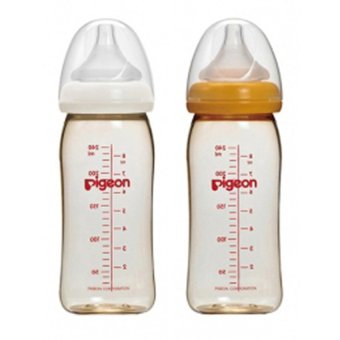 Pigeon ขวดนม PPSU พร้อมจุกนมเสมือนนมมารดารุ่นพลัส ไซส์ M รุ่น PG0056901 2ขวด (ขวดสีชา) 240ml ฝาขาว 1 ขวด เหลือง 1 ขวด Pigeon ขวดนม PPSU พร้อมจุกนมเสมือนนมมารดารุ่นพลัส ไซส์ M รุ่น PG0056901 2ขวด (ขวดสีชา) 240ml ฝาขาว 1 ขวด เหลือง 1 ขวด